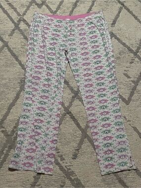 Women’s Printed Pink & Green Pajama Pants - Cozy Sleepwear